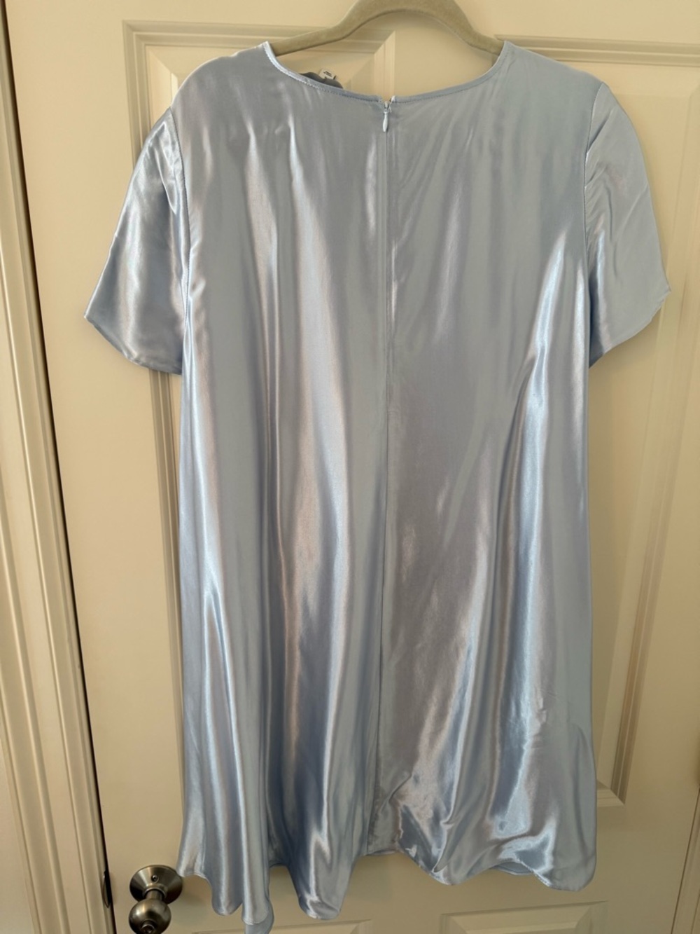 Banana Republic Pale Blue Satin Dress - Picture 4 of 4